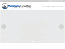 Tablet Screenshot of missionaryexpediters.com